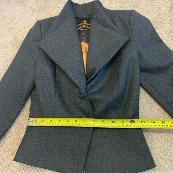 Vivian Westwood Anglomania dark gray wool designer blazer size 40 - Picture 11 of 14